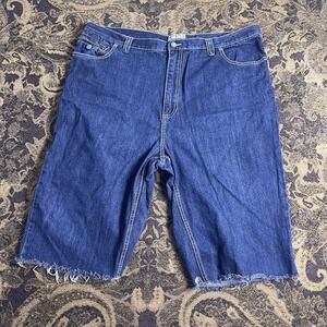 Vtg Y2K Liberty Blue Jeans Company Jean Shorts Mens Size 44 Cutoffs